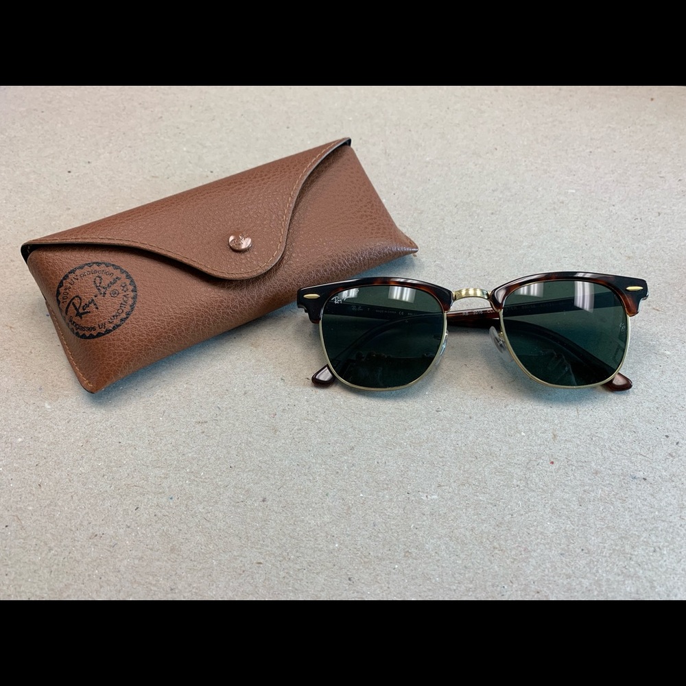 Ray Ban Clubmaster Polarized - Tortoise